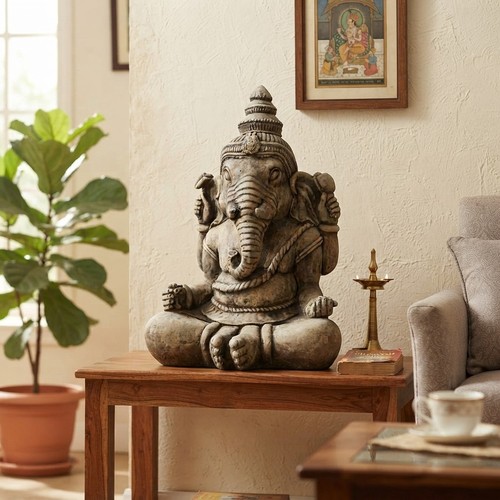 Stone garden ganesh buddha - garden,