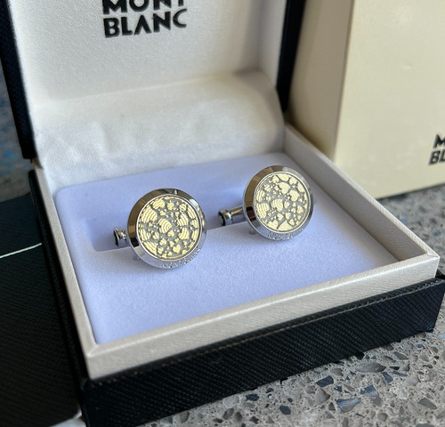 Montblanc world cufflinks - montblanc,