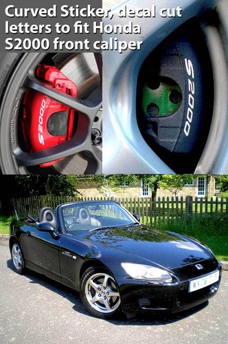 Brake caliper decal cut - , letter