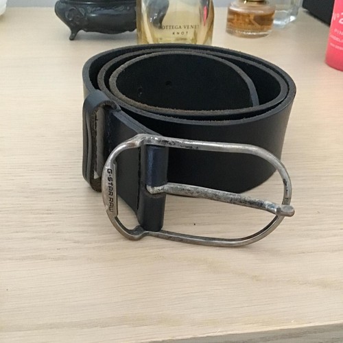Star raw black leather - raw,