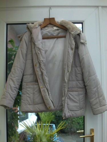338 ladies hood padded coat - padded,