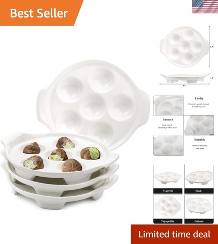 Elegant ceramic escargot - ceramic,