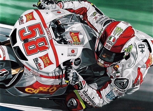 Marco simoncelli 122 x 92 - ,