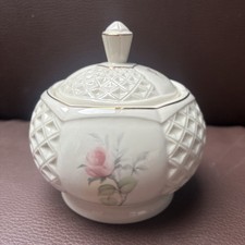 Irish Parian China Sugar Bowl