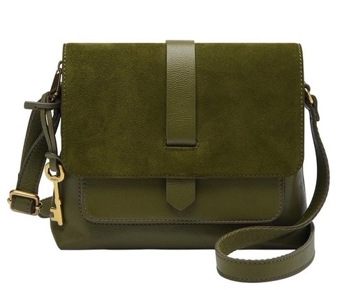 Fossil khaki leather suede - fossil,