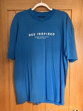 Men’s Bee Inspired Blue T-Shirt Extra Large
