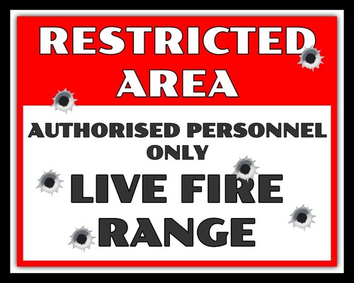 Restricted area live - area, fire