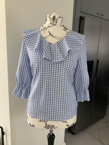 Lovely gingham blouse size - gingham,