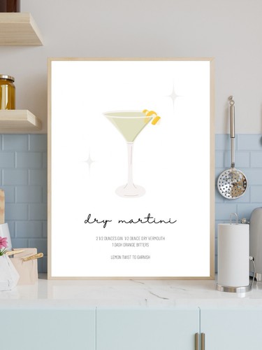 Modern minimalist dry martini - modern,