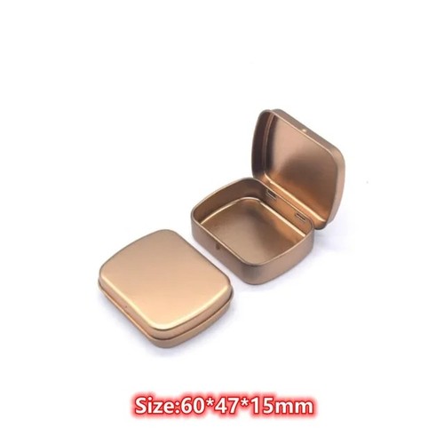 Small metal tin storage - tin,
