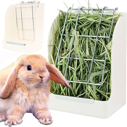 White hay feeder for - for, rabbits