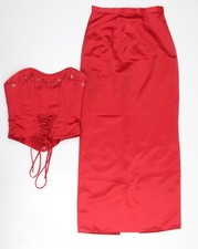 Hilary Morgan Women's Red Midi