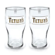Tetley's Pint Glass x 2 -
