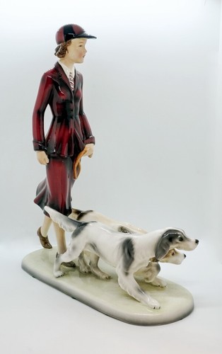 Goldscheider lady figurine - goldscheider,