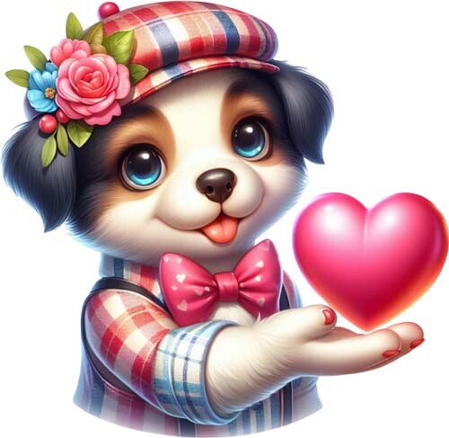 Valentine day dog puppy - day,