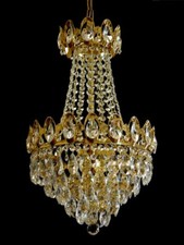 Basket Chandelier with Real