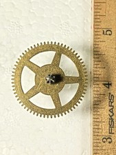 Smiths Enfield Clock Movement Chime Side 4th Wheel (See Pics To ID Mvmt)(K9257)