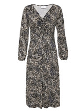 Brand New Ex Wallis Spot Snake Print Long Sleeve Jersey dress Sizes 8-18
