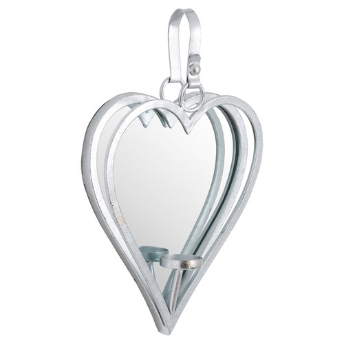 Wall mounted mirror heart - mirror,