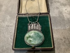 925 SILVER HEMIMORPHITE LARIMAR PENDANT NECKLACE