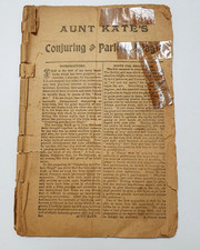 AUNT KATE'S CONJURING & PARLOUR MAGIC - Vintage Magic Trick Book