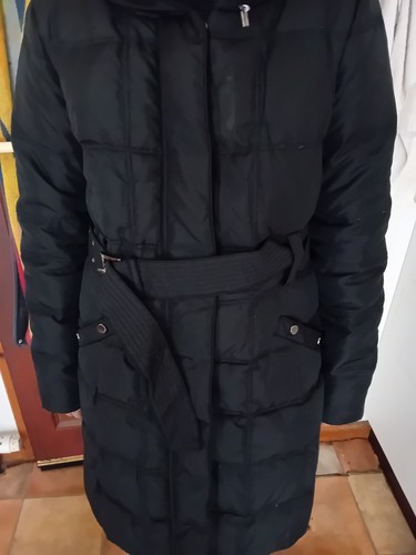 Zara woman black down coat - down,