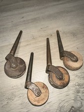 4  Antique Wood & Steel