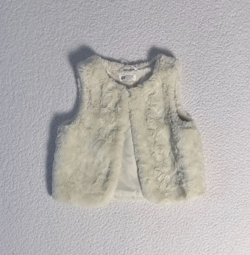 Girls cream faux fur - cream,