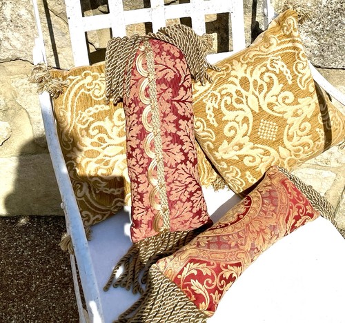 Tassel cushions tapestry - cushions,