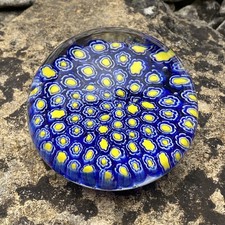 Vintage Millefiori Glass Paperweight