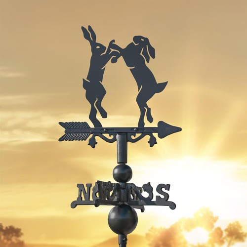 Boxing hares miniature - boxing,