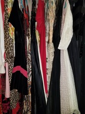 -LOT of 13- 1950's Womens Vintage Clothing Dress Lace Barkcloth Satin Velvet