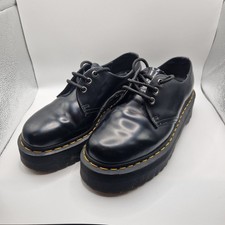 Dr Martens 1461 Quad Chunky Womens UK 6 Black Platform Leather Shoes EU 39 US 8