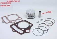 125CC 52.4MM PISTON RING SET -13MM  PIN 152FMI ENGINE PIT DIRT QUAD BIKE BUGGY