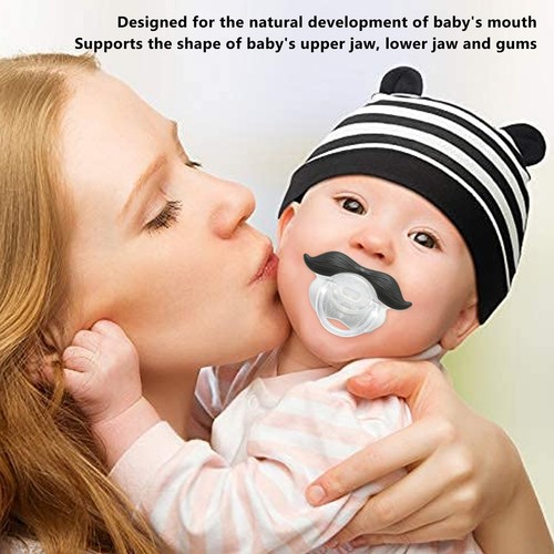 Funny pacifier beard shape - pacifier,