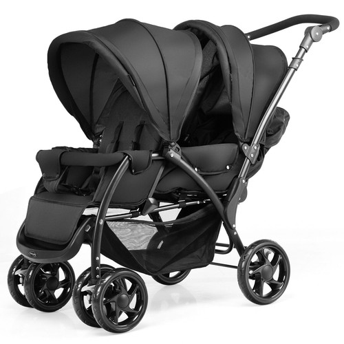 Double seat baby stroller - double,