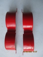 ORIGINAL PAIR OF SHACKLETON FODEN RED MUGUARDS