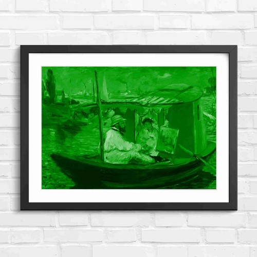 Impressionist barge art - impressionist,