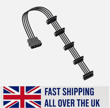 4-Pin IDE Molex Male to 5x 15