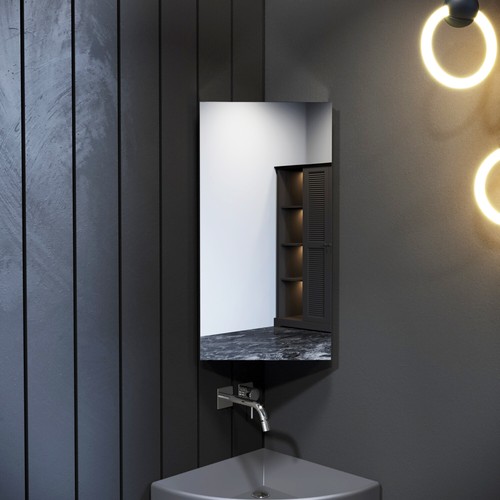 Bathroom cabinet with - bathroom, mirror