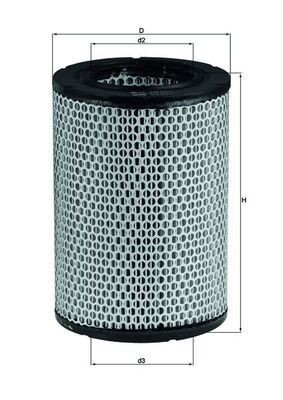 Mahle 228 air filter - mahle, fits