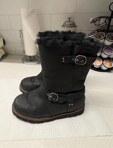 Ugg black noira boots - black,