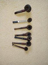  A collection of vintage smoking pipes