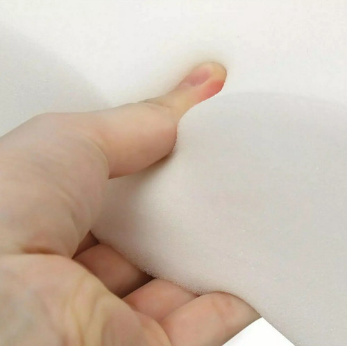 White cut size foam - white,