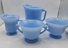 Lot 4 Pc. PYREX Delphite Blue