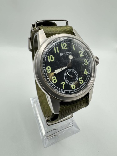 Bulova military hack quartz - military,