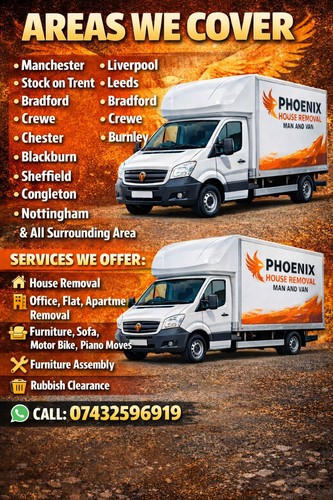 Man and van hire house - and,