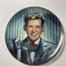 Franklin Mint Limited Edition Frank Sinatra Plate #HA2170 "Radio Days" COA