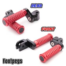 For Honda CBR929RR 00-01  25mm Lower Front Rear Foot Pegs Set Red