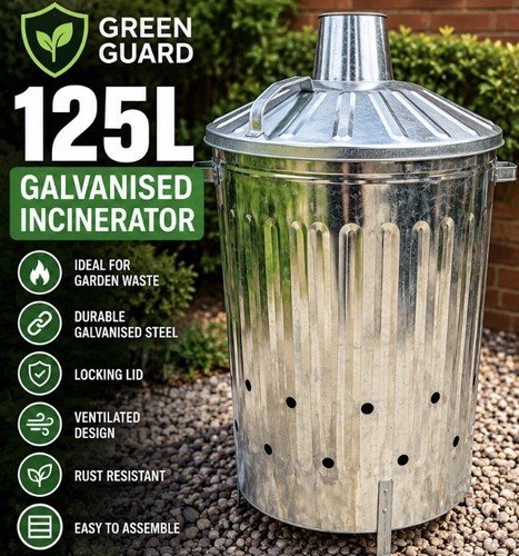 Green guard 125l incinerator - guard,